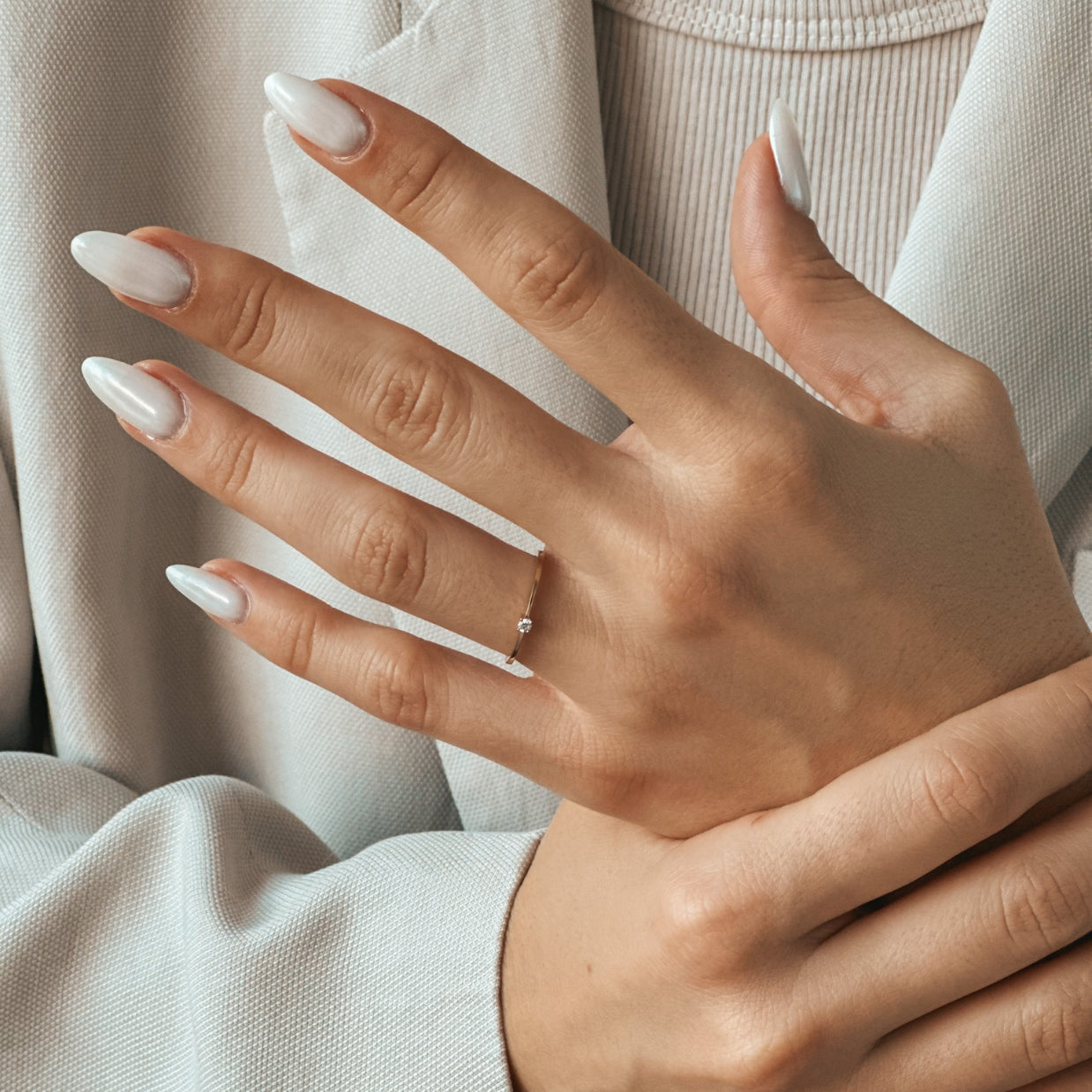 Inel din aur Timeless - Diamant 0.03 CT - Indira