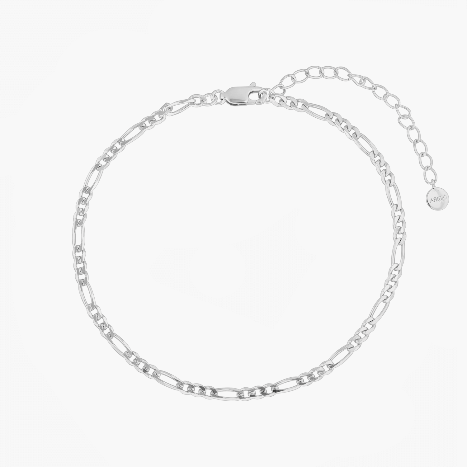 Cavigliera in argento Figaro - Indira