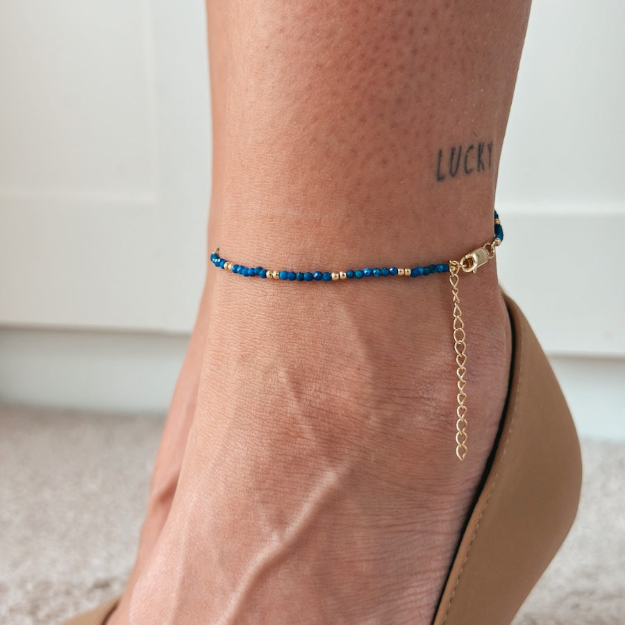 Cavigliera in argento SummerScape Golden – Lapis - Indira