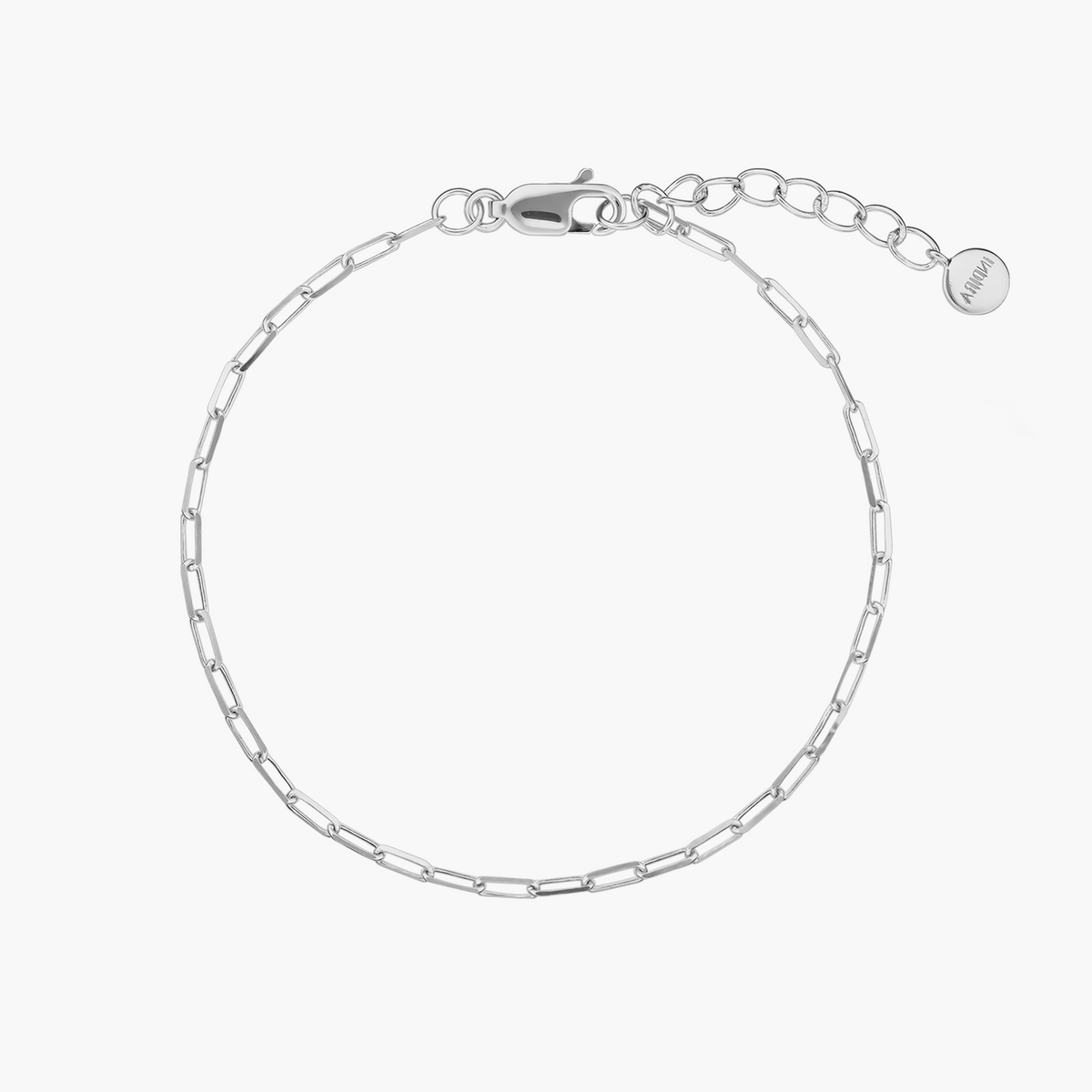 Bracciale in argento Paperclip - Indira