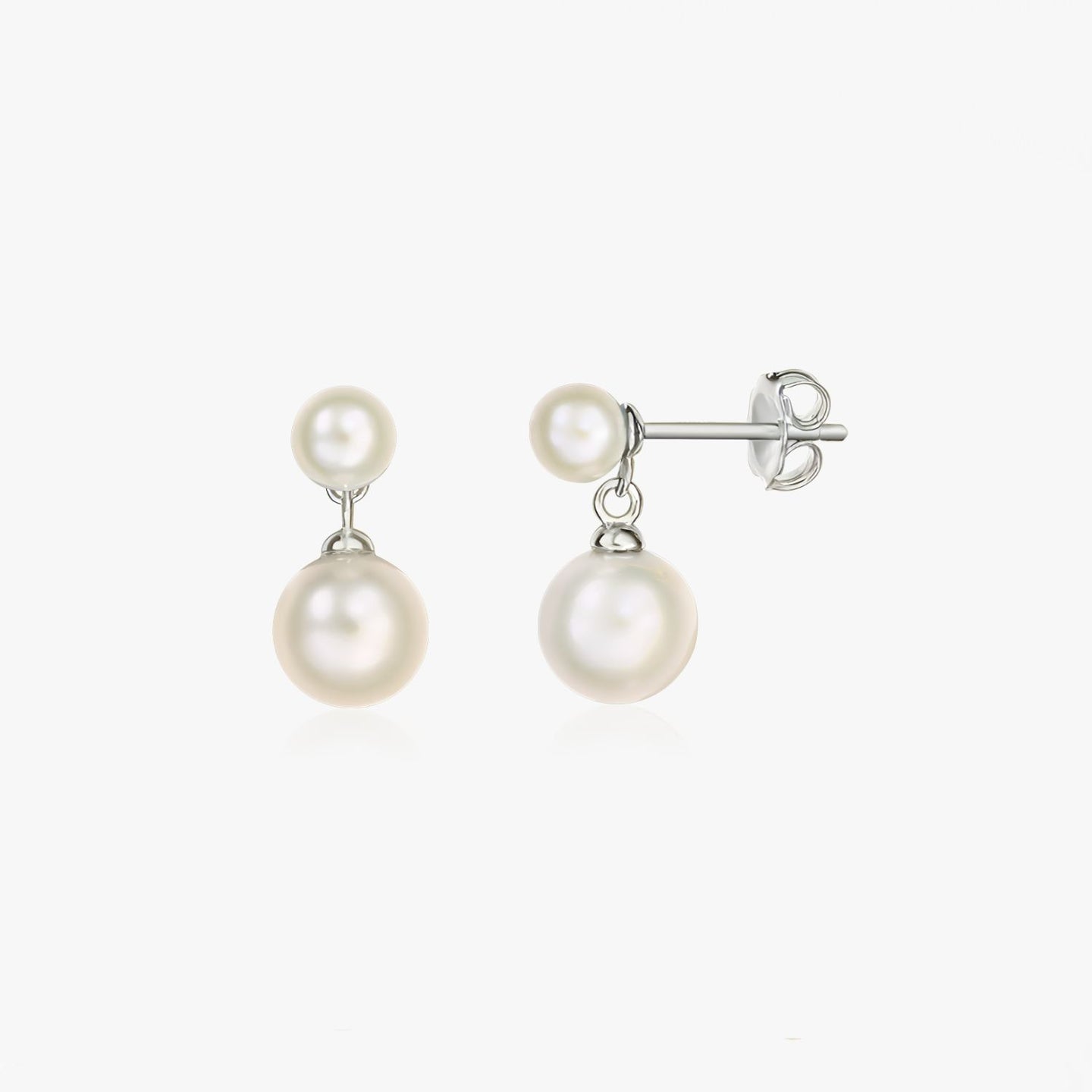 Orecchini in argento Elara - Perle naturali