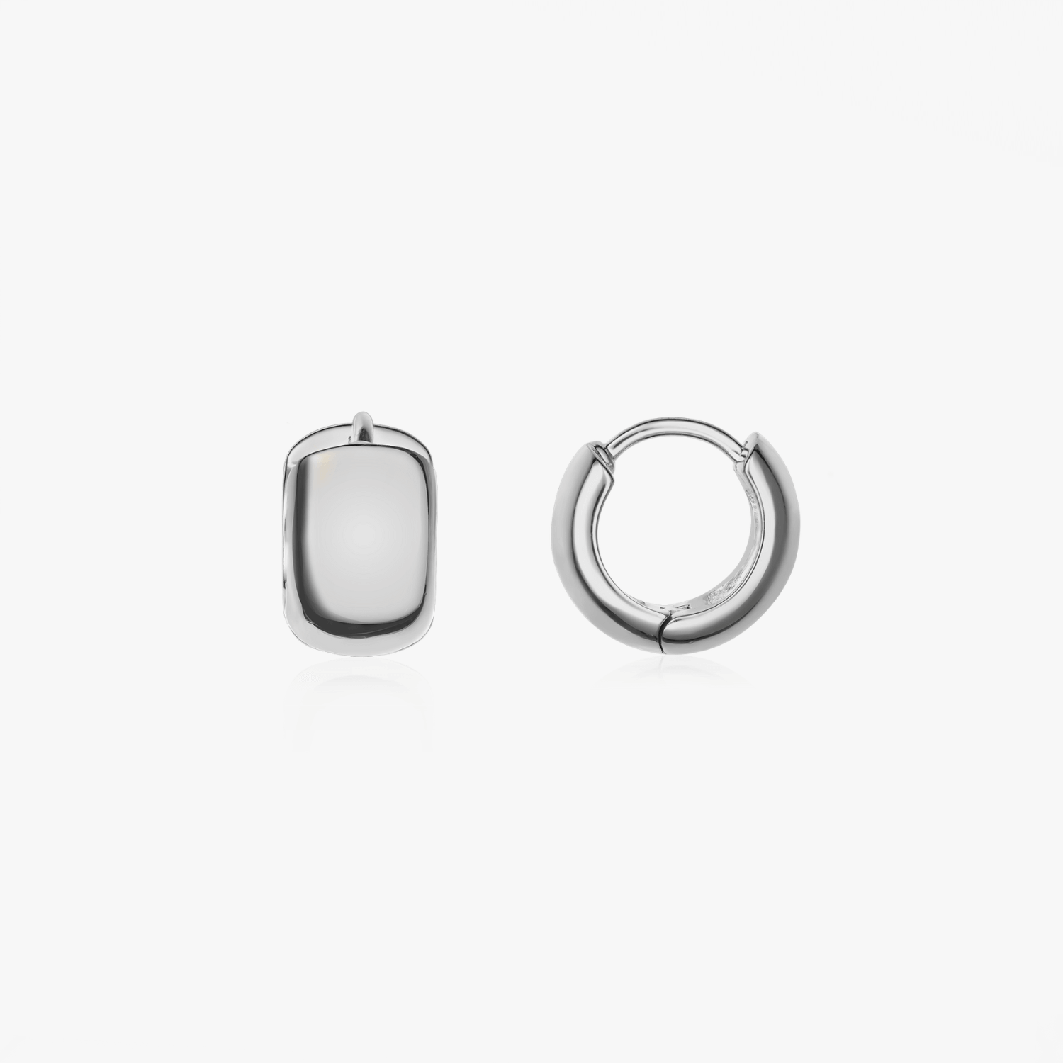 Orecchini in argento Bold Mini Hoops - Indira