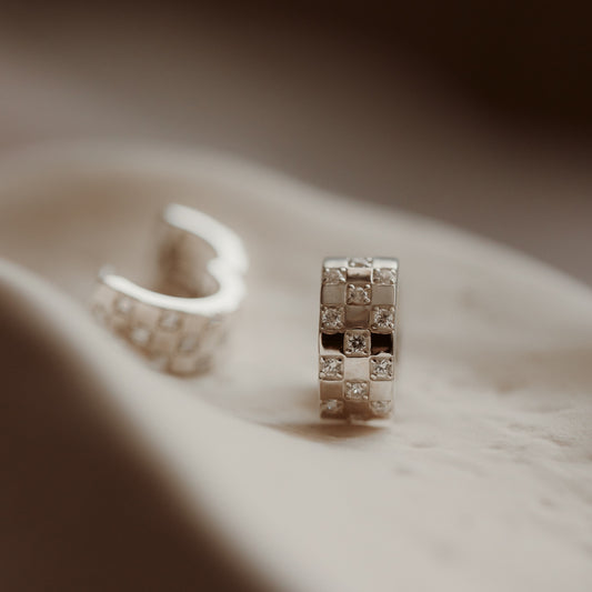 Orecchini in argento Circle - Zirconia - Indira