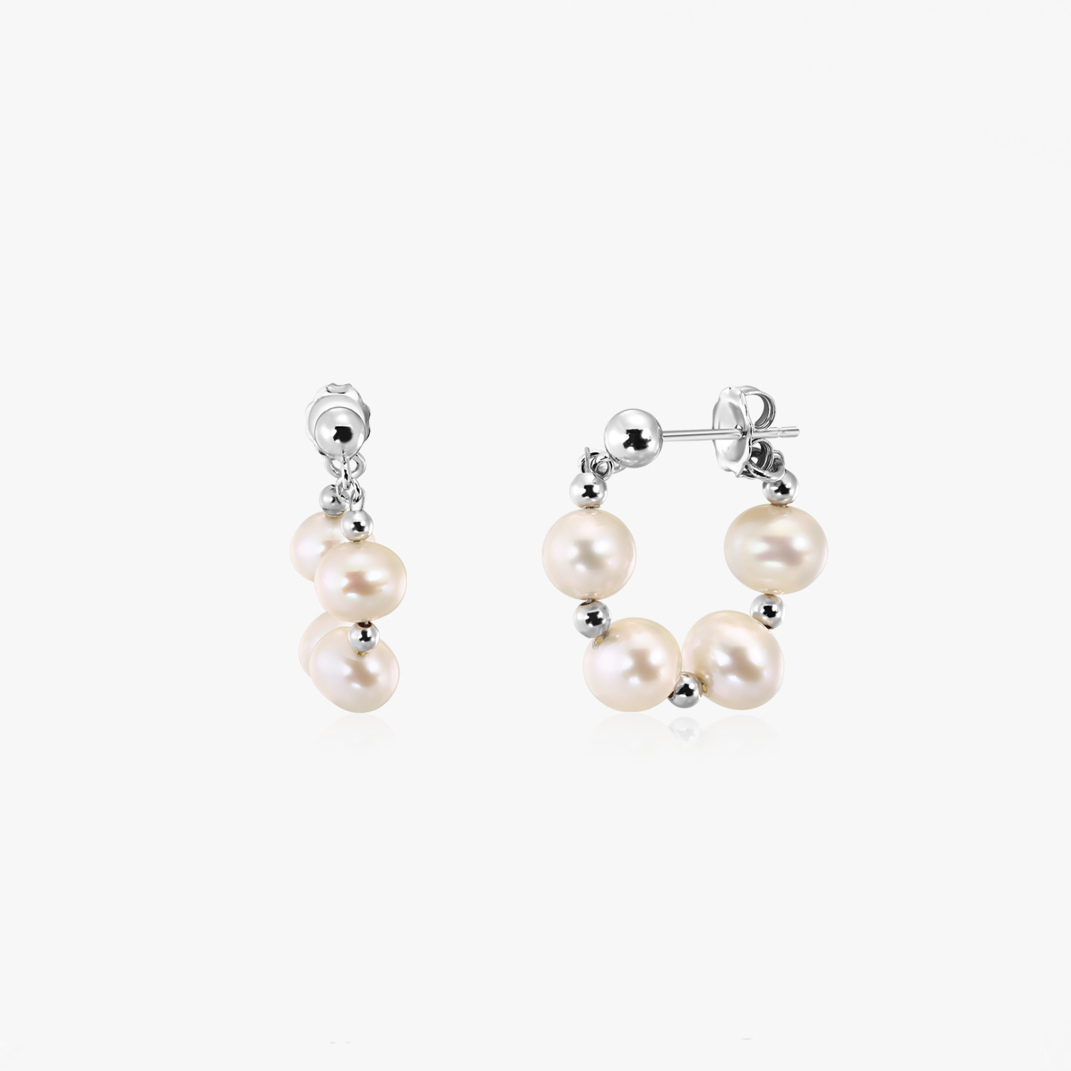 Orecchini in argento Cleo - Perla Naturale - Indira