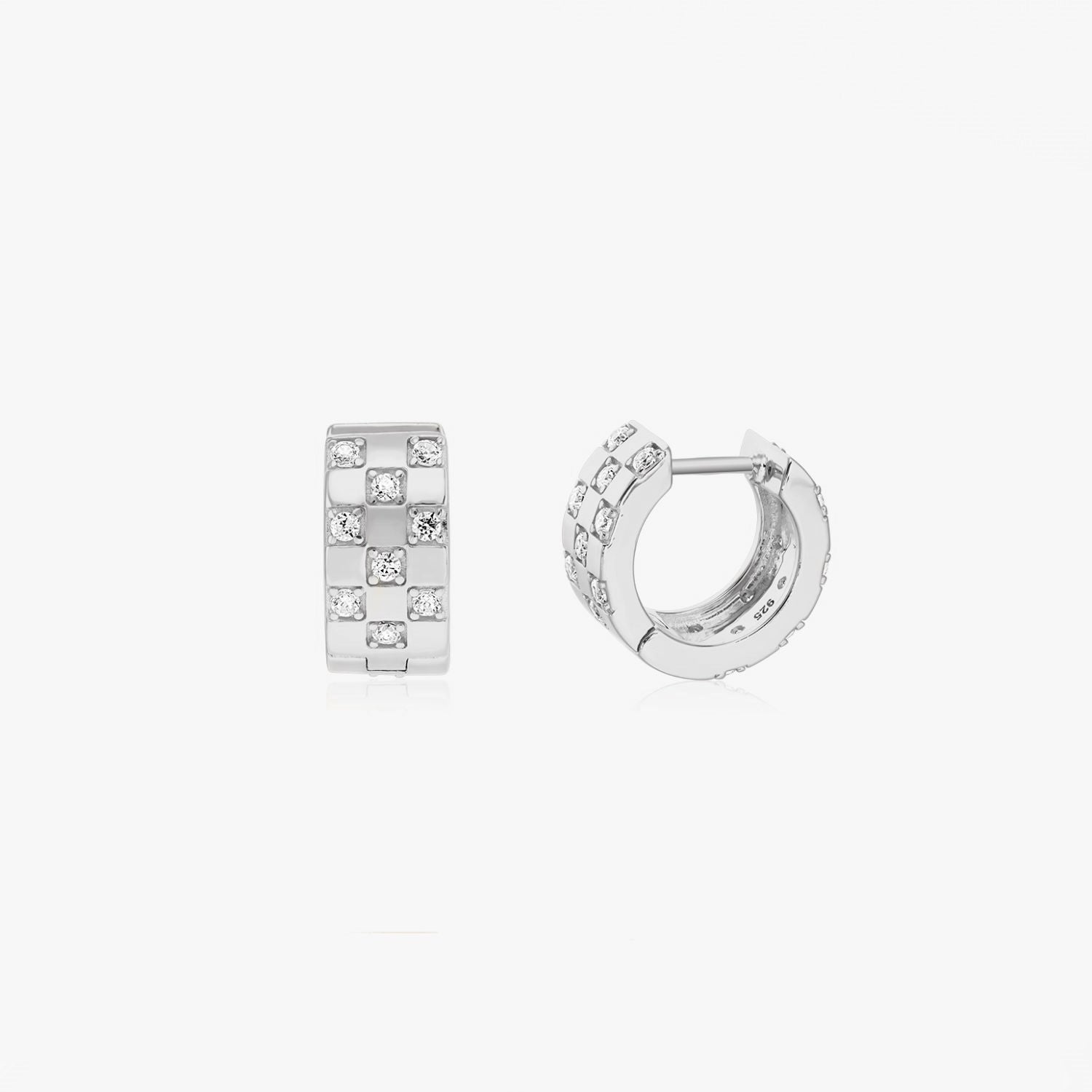 Orecchini in argento Circle - Zirconia - Indira