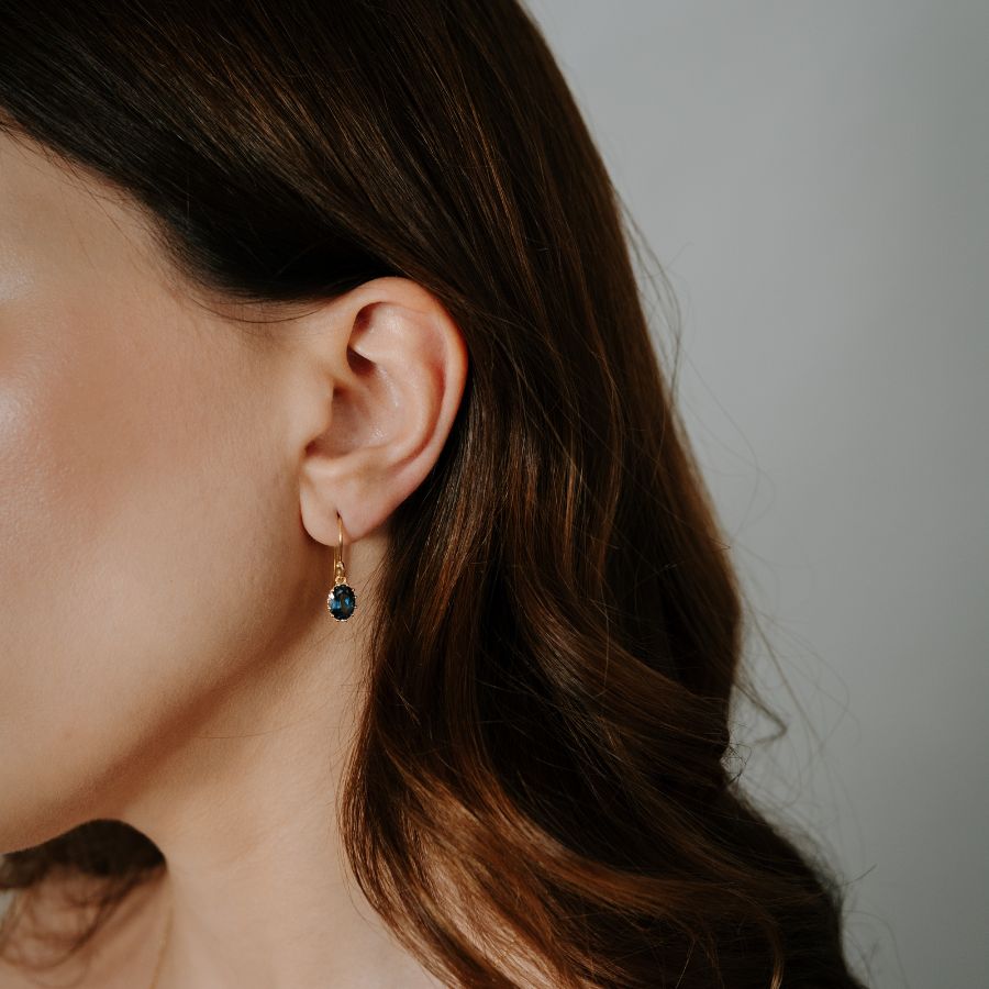 Orecchini in argento Golden Serene - Topaz London - Indira