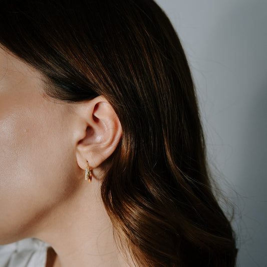 Orecchini in argento Golden Siamese - Zirconia - Indira