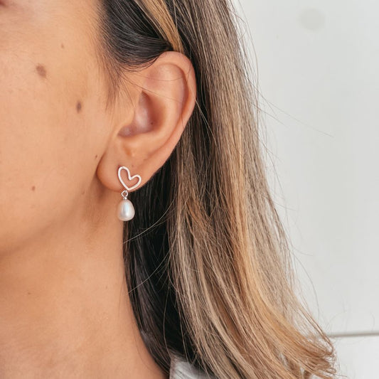 Orecchini in argento Lydia - Perle naturali - Indira