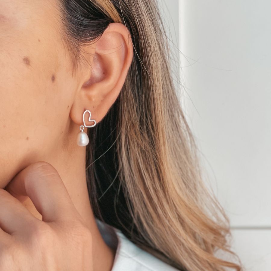 Orecchini in argento Lydia - Perle naturali - Indira