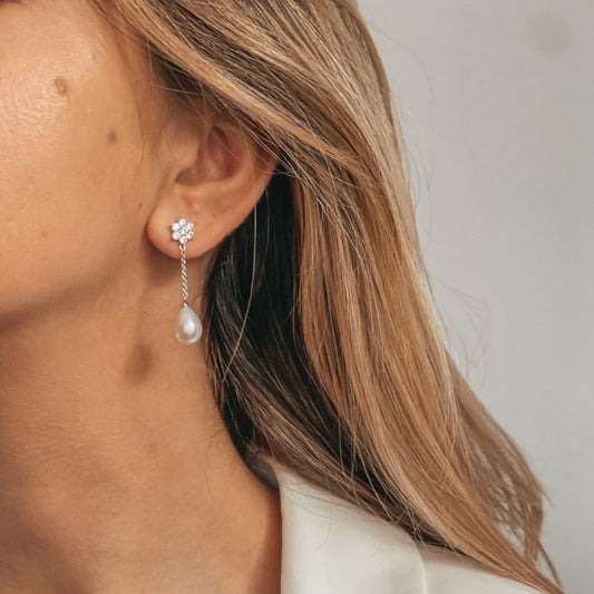 Orecchini in argento Midwinter - Perle Naturali - Indira