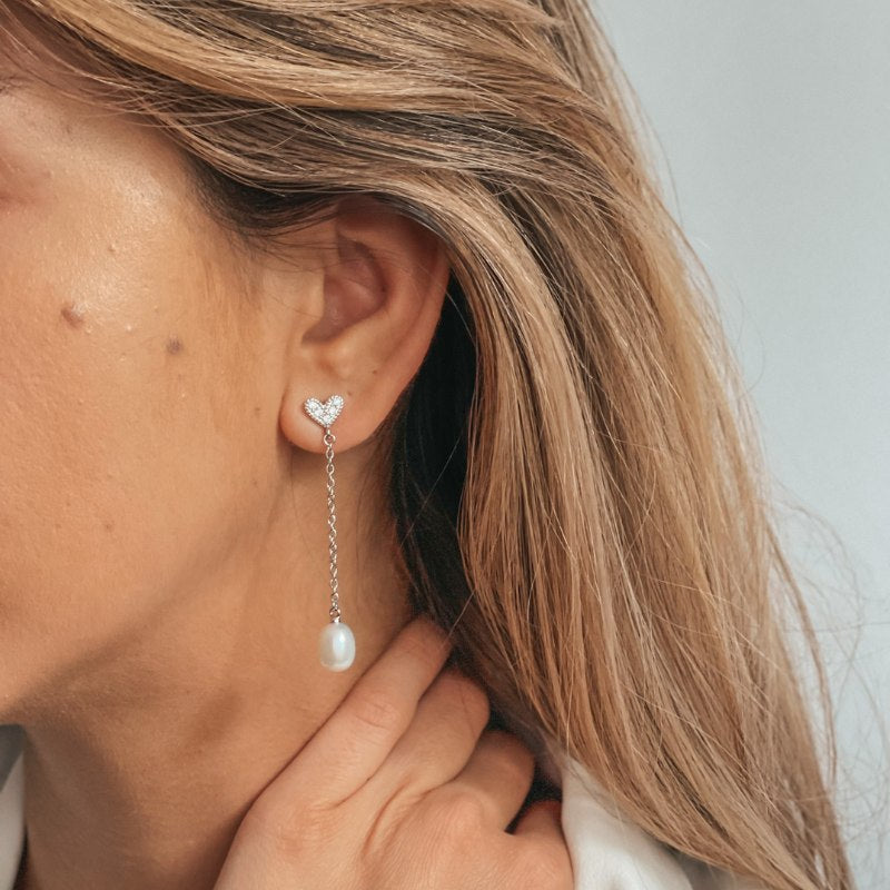 Orecchini in argento Never Let You Go - Perle Naturali - Indira