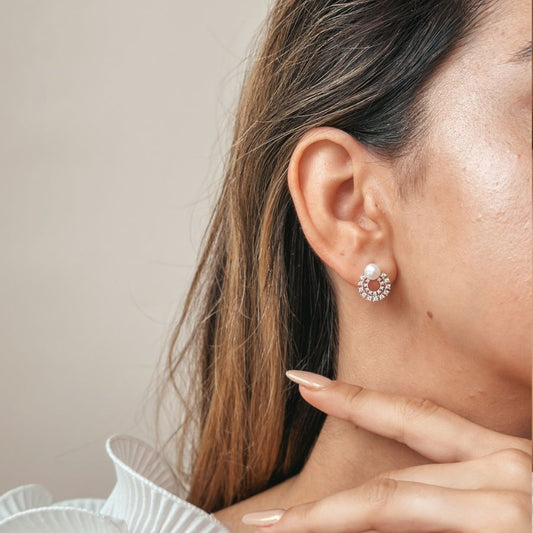 Orecchini in argento Nia - Perla Naturale - Indira