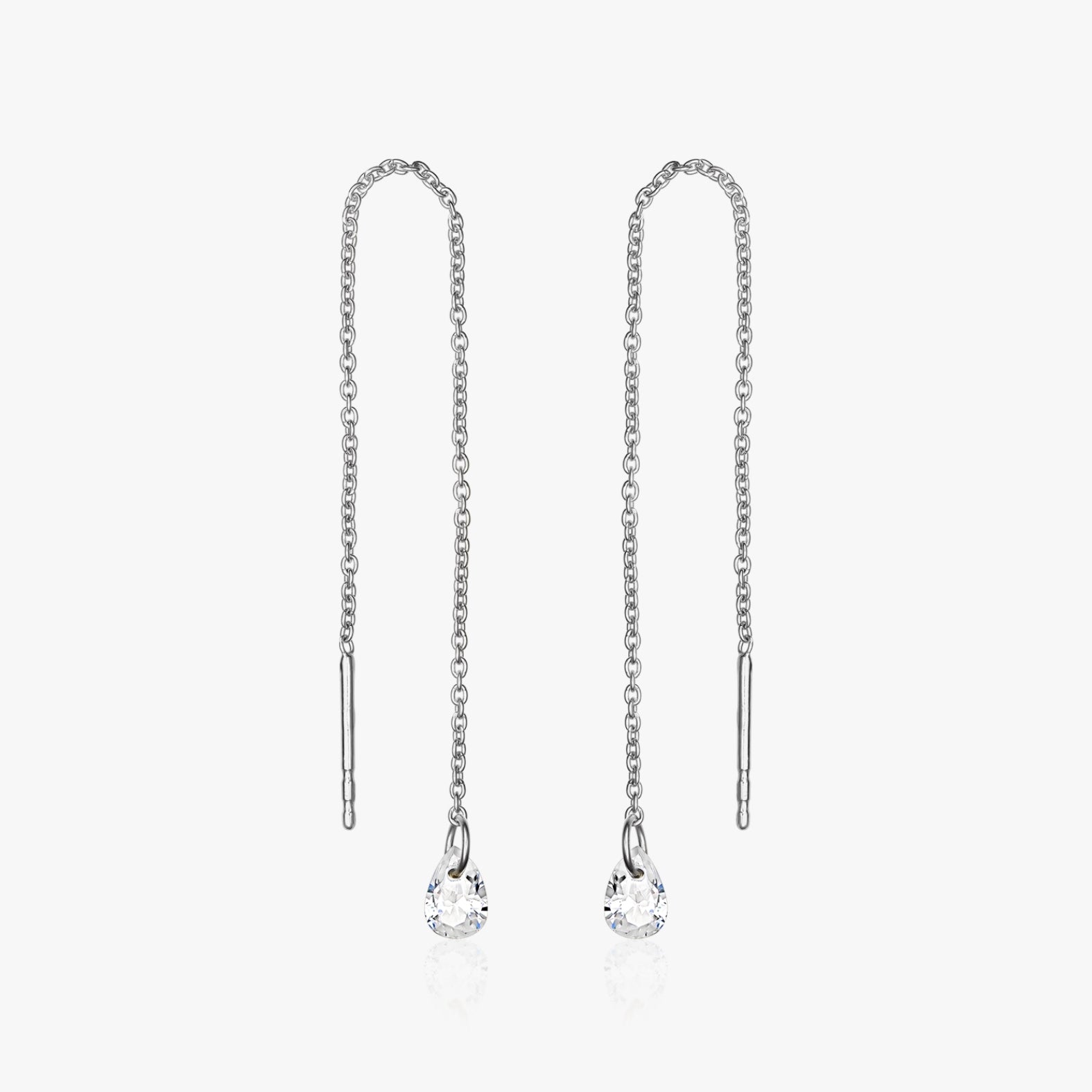 Orecchini in argento Solitaire - Zirconia - Indira