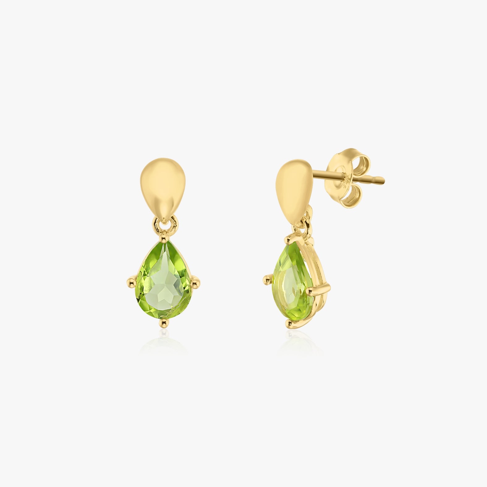 Orecchini in argento Golden Kaylee - Peridot - Indira