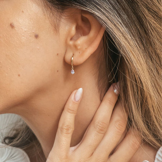 Orecchini in oro Lavender Drops - Zirconia - Indira