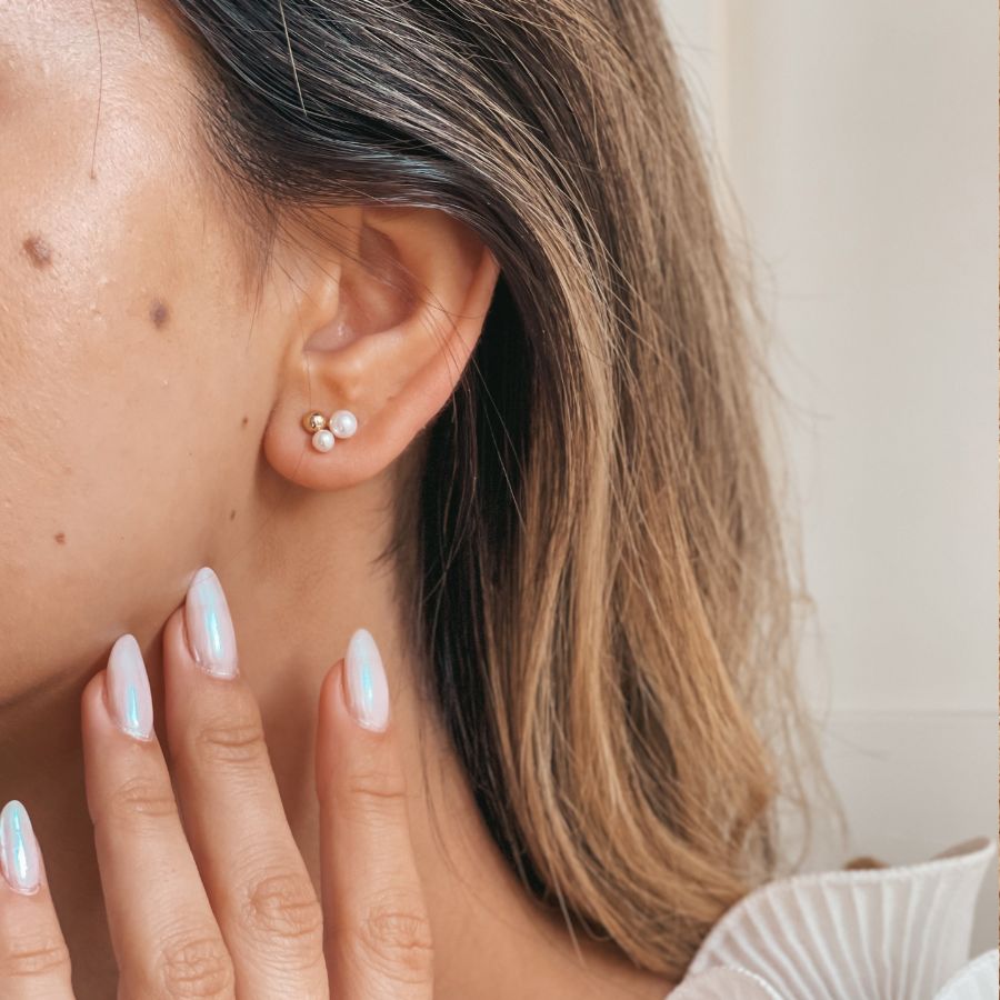 Orecchini in oro Lora - Perle Naturali - Indira