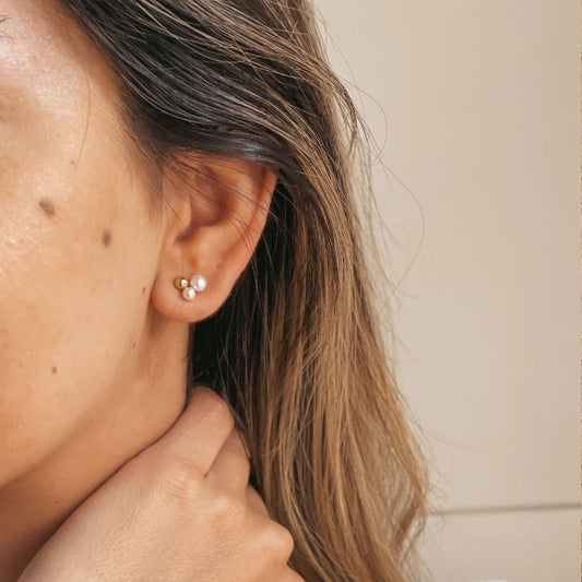 Orecchini in oro Lora - Perle Naturali - Indira