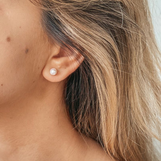 Orecchini in oro Pearl Studs - Indira