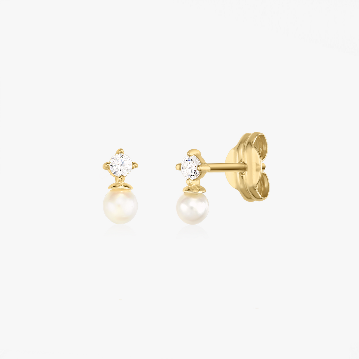 Orecchini in oro Pearl sparkle - Perle Naturali - Indira