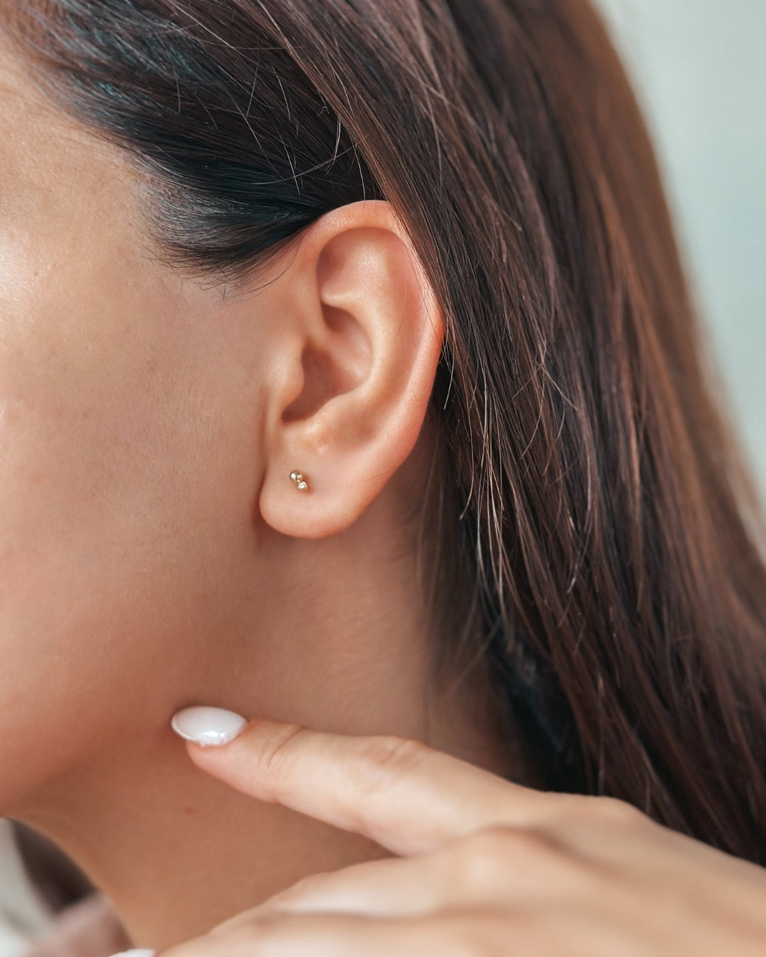 Orecchini in oro giallo Tear - Diamanti - Indira