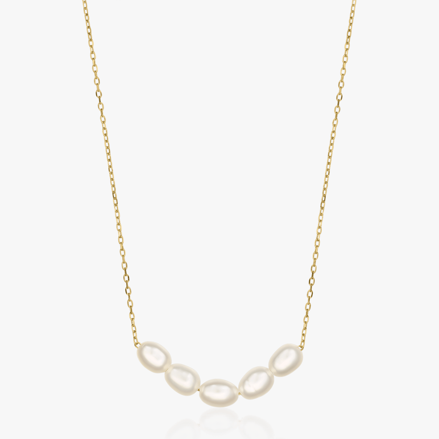 Collana in argento Golden Maia - Perle Naturali - Indira