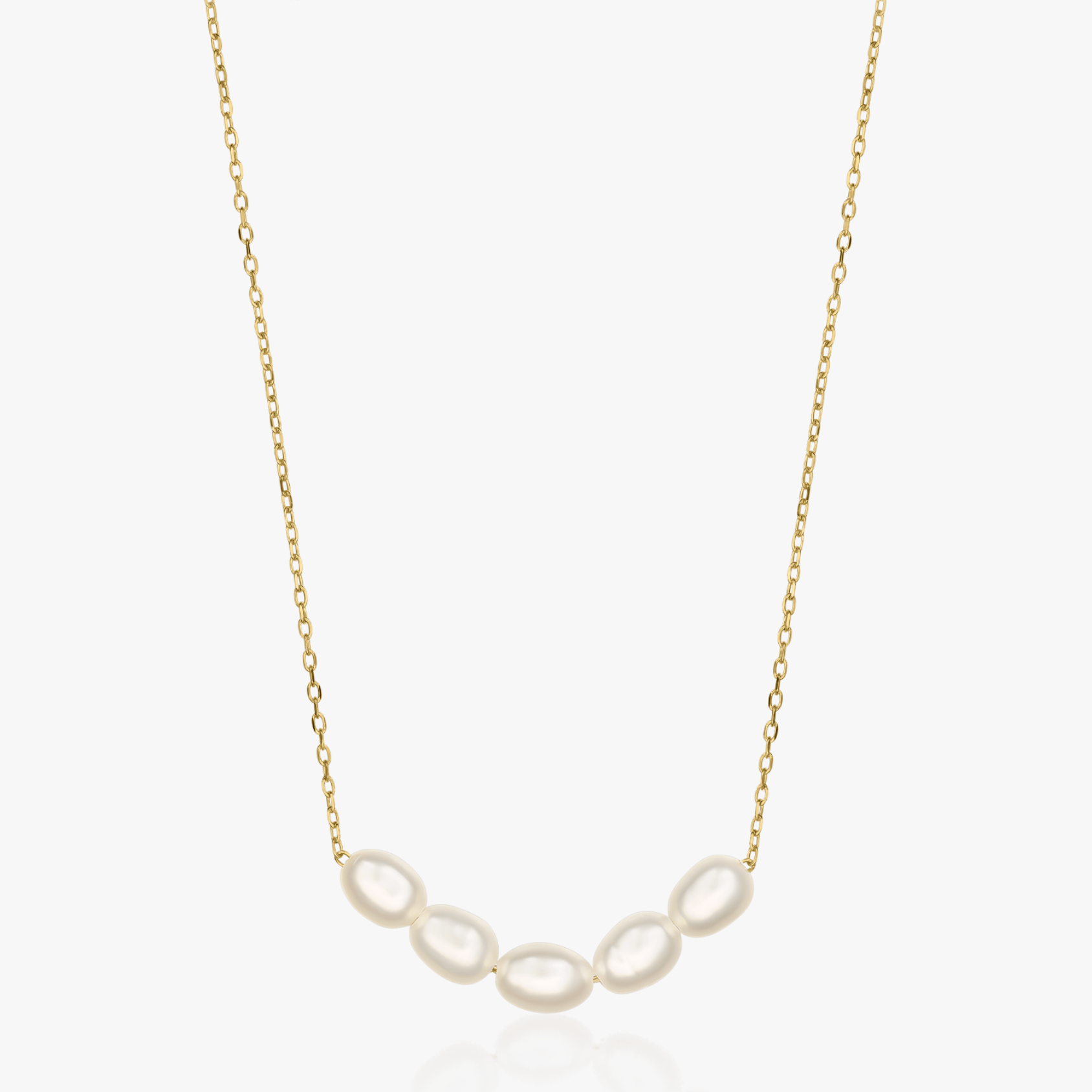 Collana in argento Golden Maia - Perle Naturali - Indira