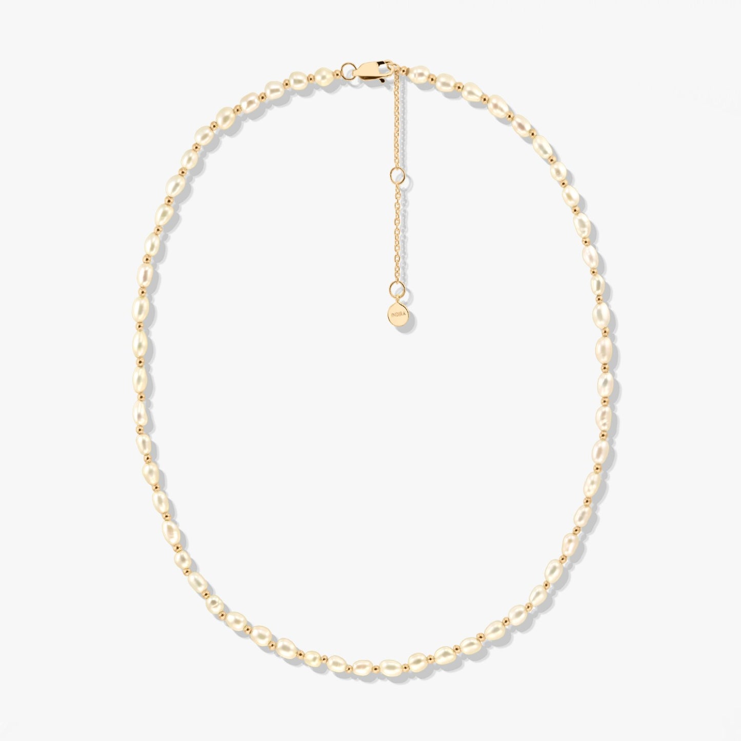 Collana in argento Golden Mini Cherie - Perle Naturali