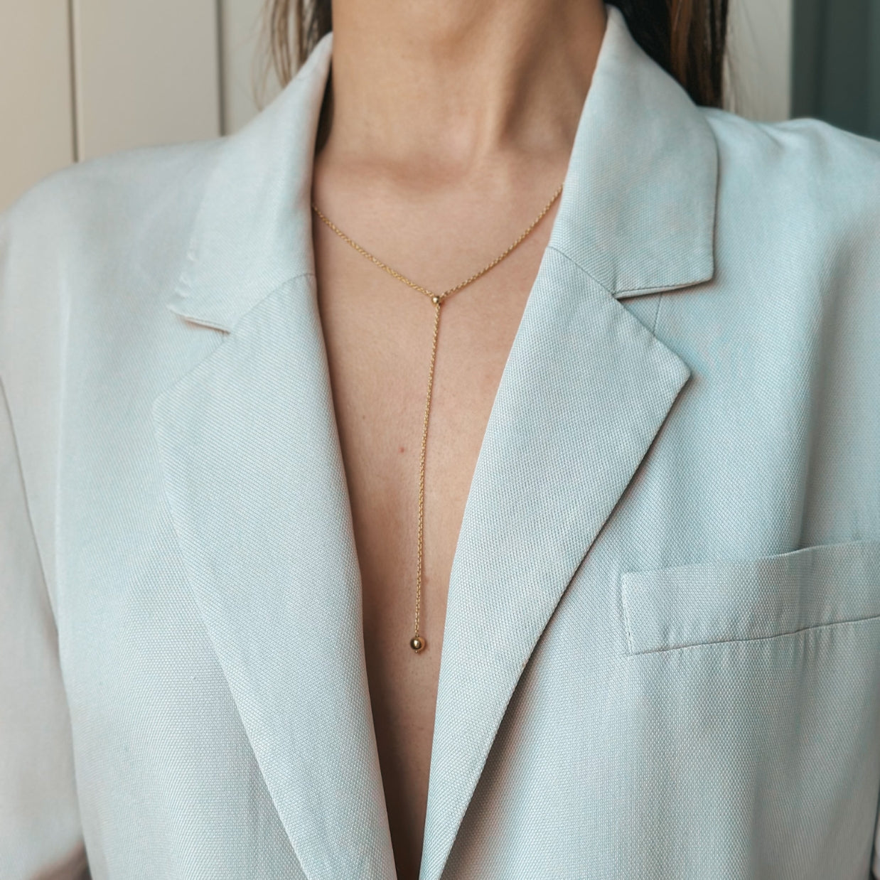 Collana in argento placcato oro Bola - Indira