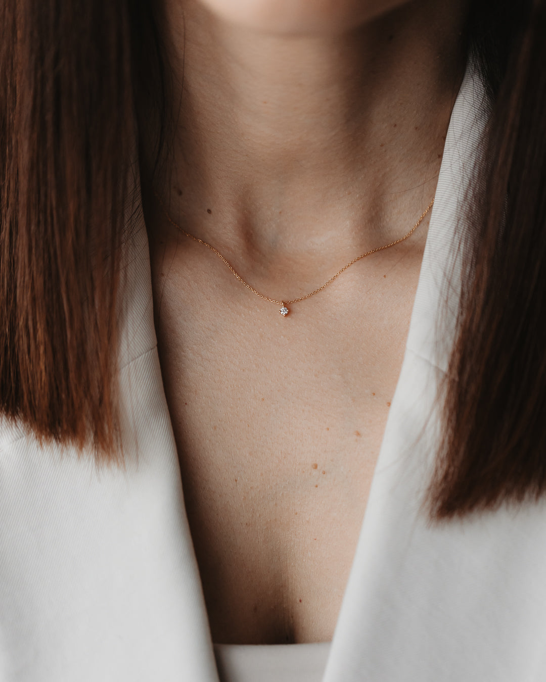 Collana in oro Timeless - Diamante 0,1 CT