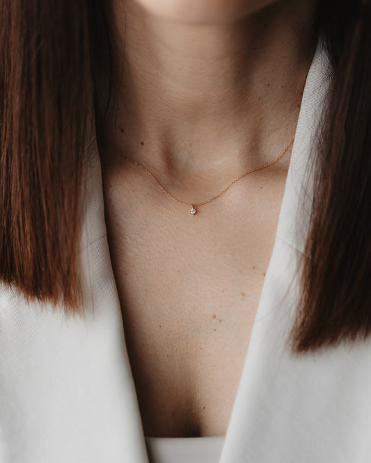 Collana in oro Timeless - Diamante 0,1 CT