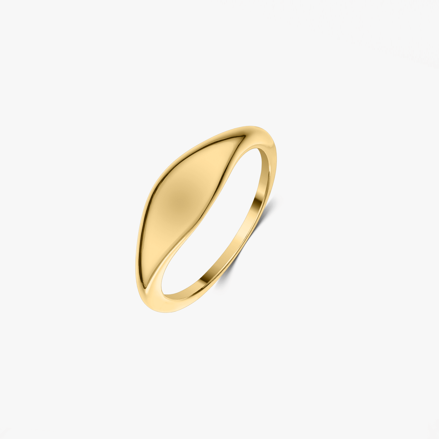 Anello in argento Golden Mini Dome - Indira