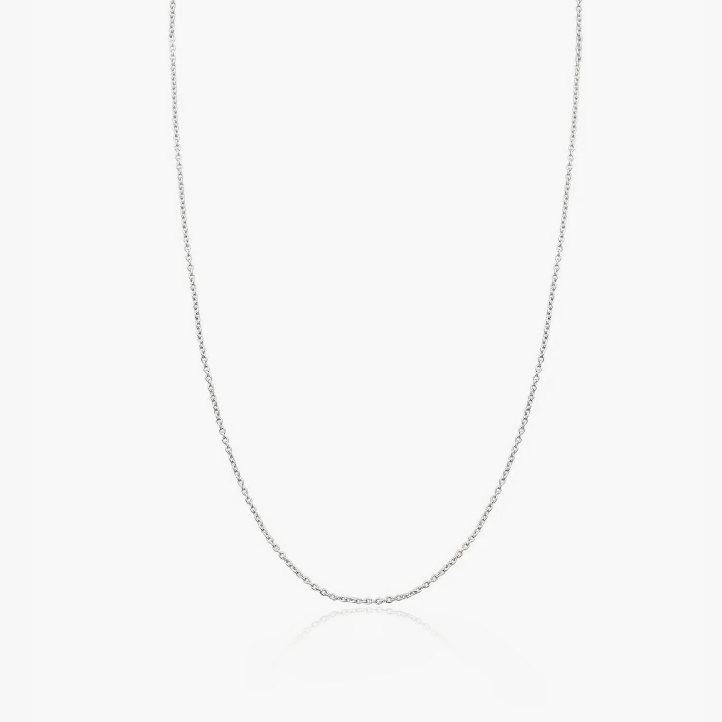 Collana in oro bianco semplice - Indira