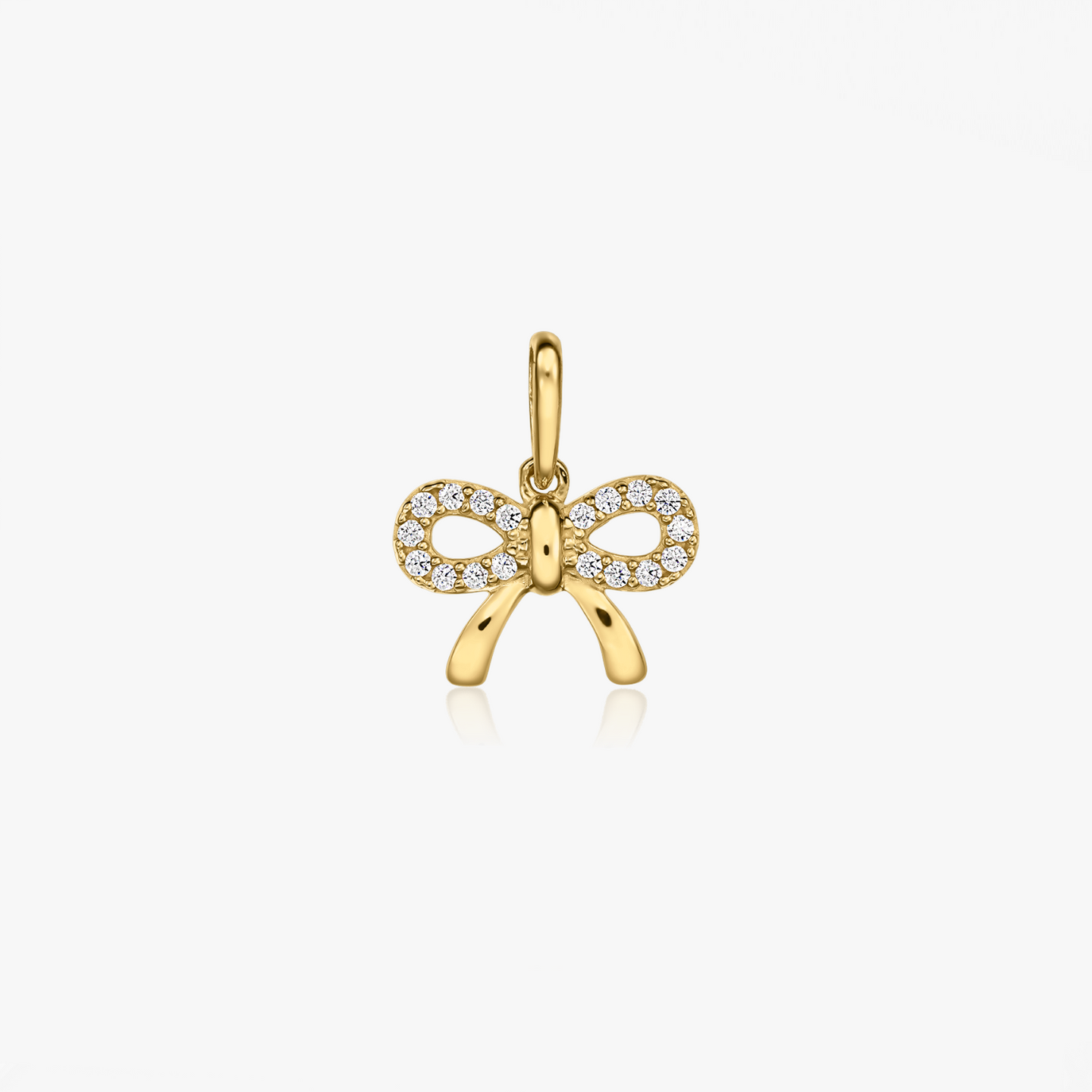 Ciondolo in oro giallo Bow Charm - Indira