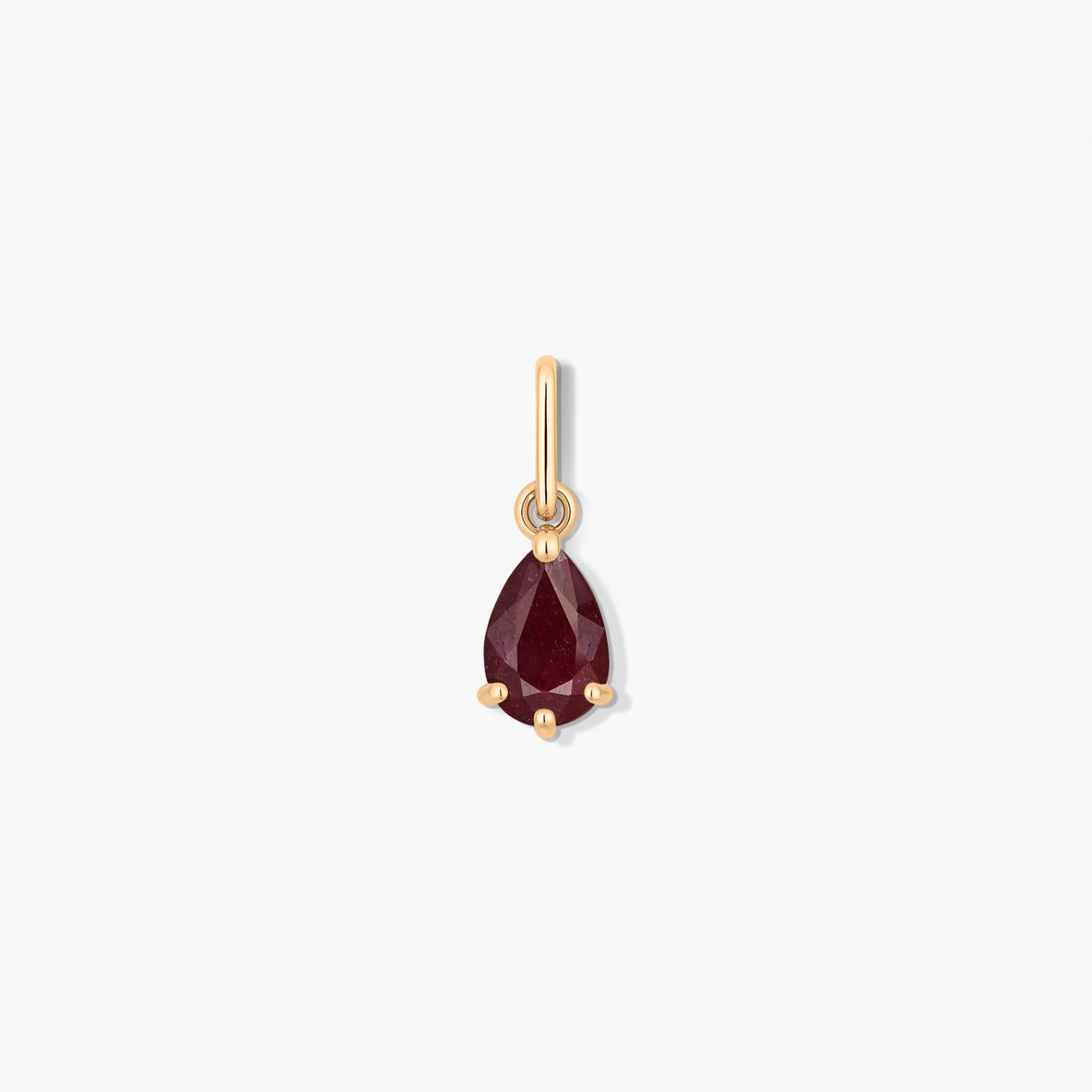 Ciondolo in oro Birthstone Luglio - Rubino