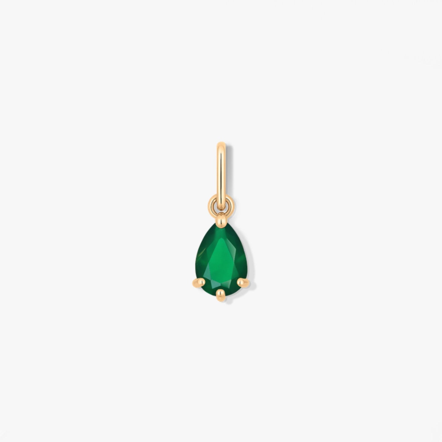 Pendente in oro Birthstone Maggio - Agata Verde