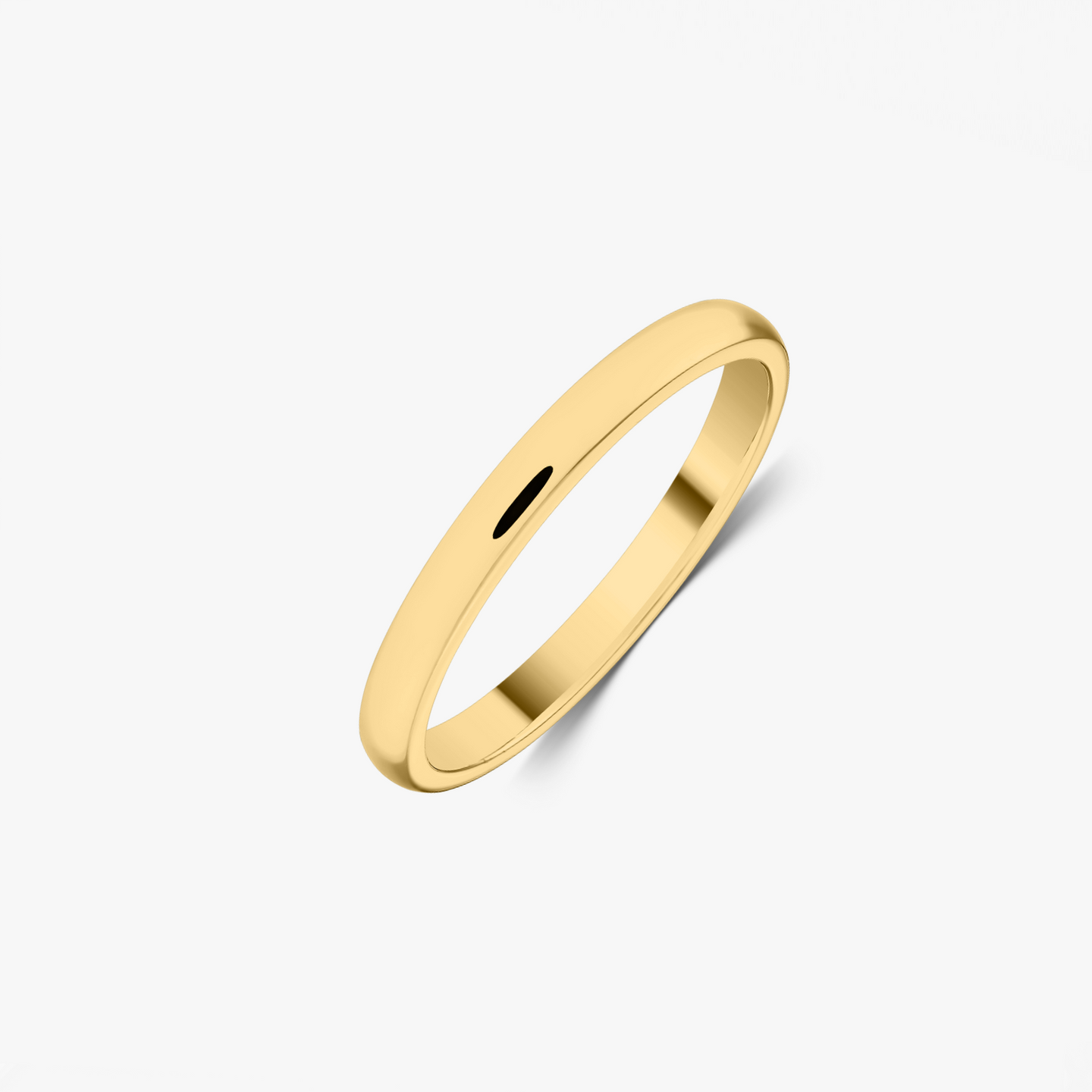 Fede nuziale sottili in oro Rounded - Indira