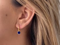 Orecchini in argento Golden Charlotte - Lapis Lazuli