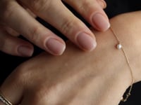 Bracciale in Oro Daphne - Perle Naturali, Zirconio