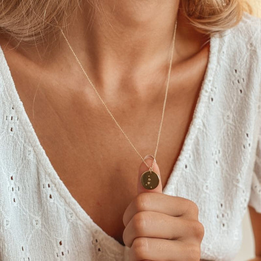 Collana in argento Golden Zodiac - Cancro - Indira