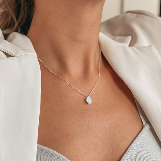 Collana in argento Serene - Pietra di Luna - Indira