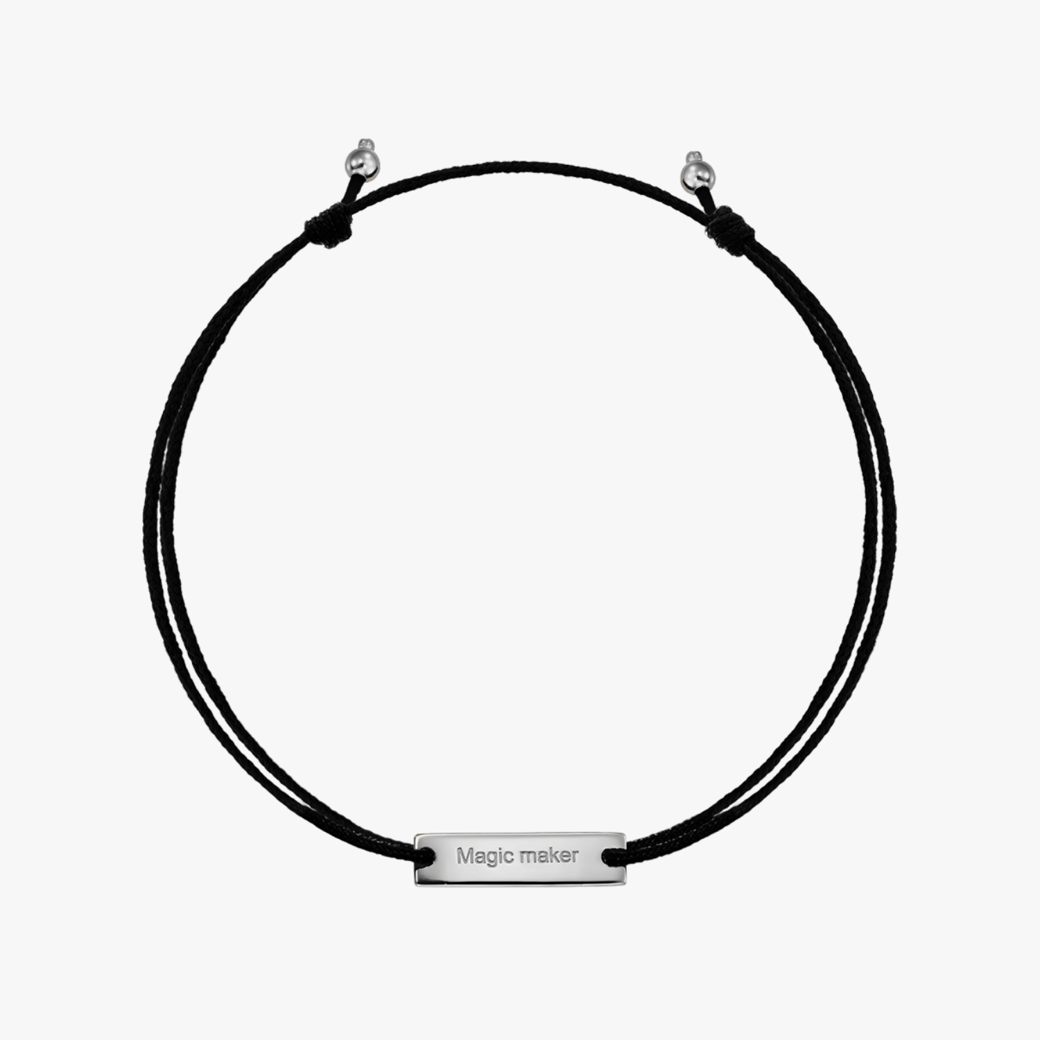 Bracciale cordoncino in argento Magic Maker - Indira