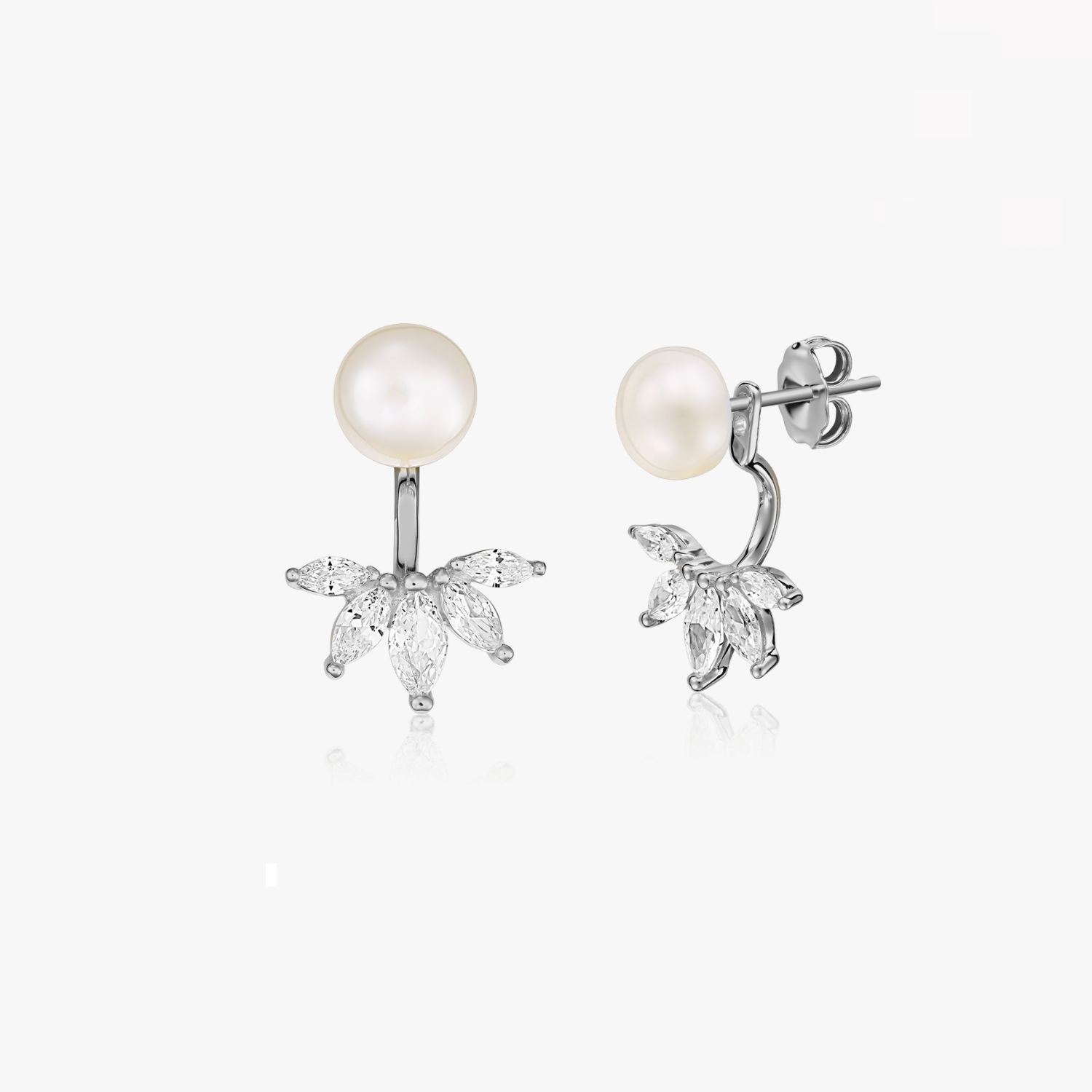 Orecchini in argento Day to Night - Perle Naturali - Indira