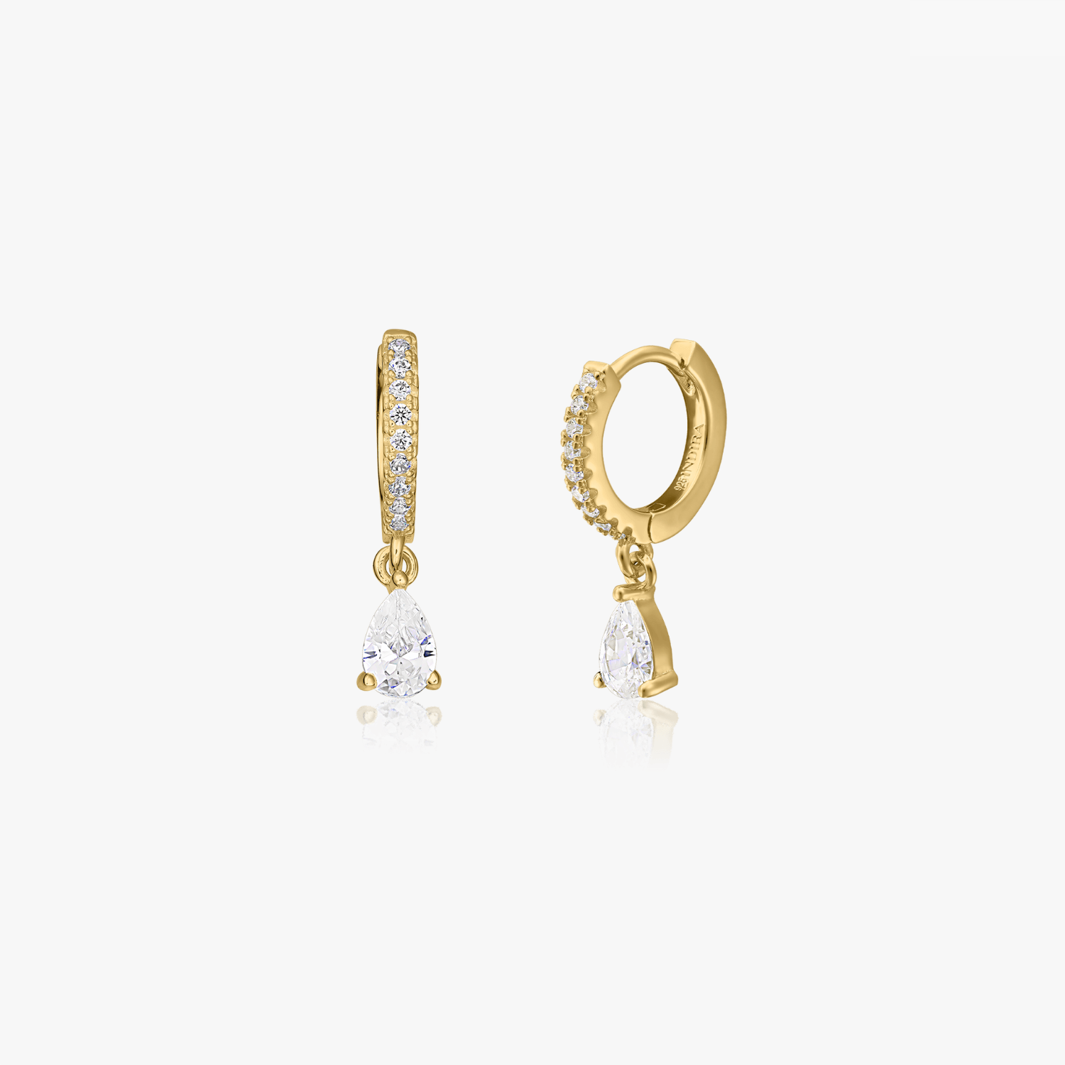 Orecchini in argento Golden Devi - Zirconio - Indira