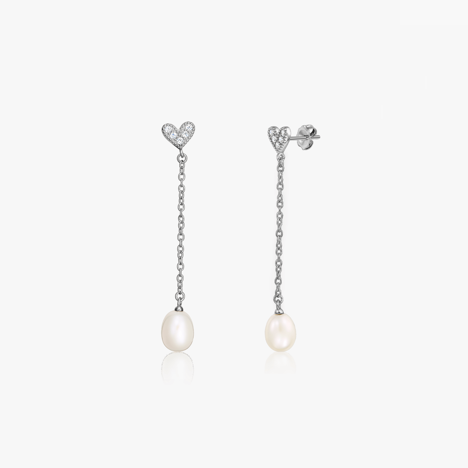 Orecchini in argento Never Let You Go - Perle Naturali - Indira