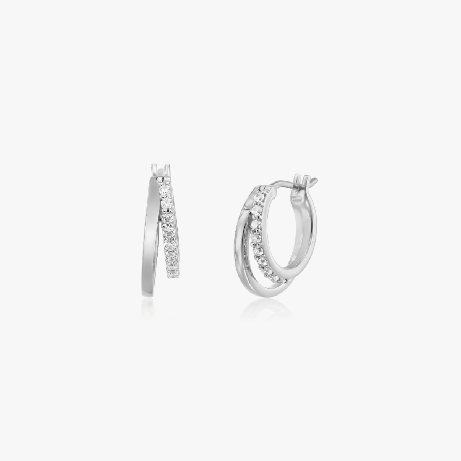 Orecchini in argento Siamese - Zirconia - Indira
