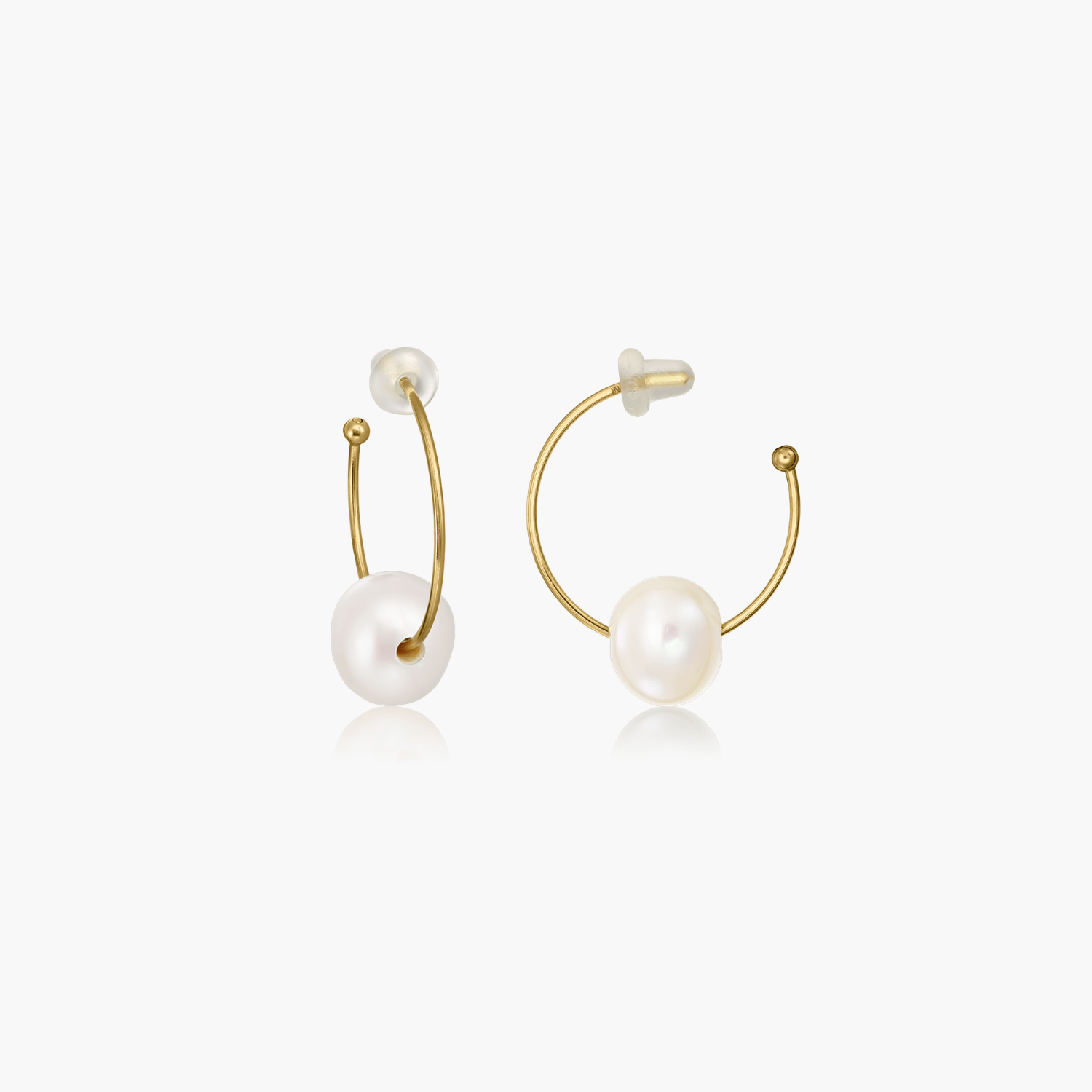 Orecchini in oro Boucle - Perle Naturali - Indira