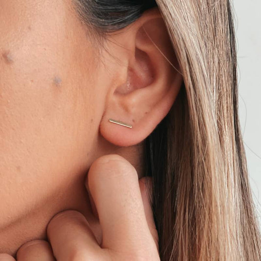 Orecchini in oro Golden Bar - Indira