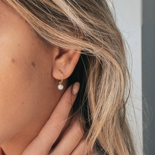 Orecchini in oro Little Drop - Perle Naturali - Indira