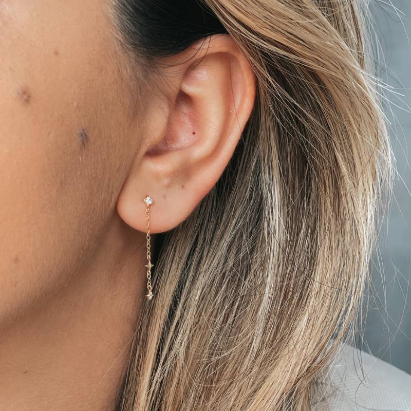 Orecchini in oro Make a wish - Zirconia - Indira