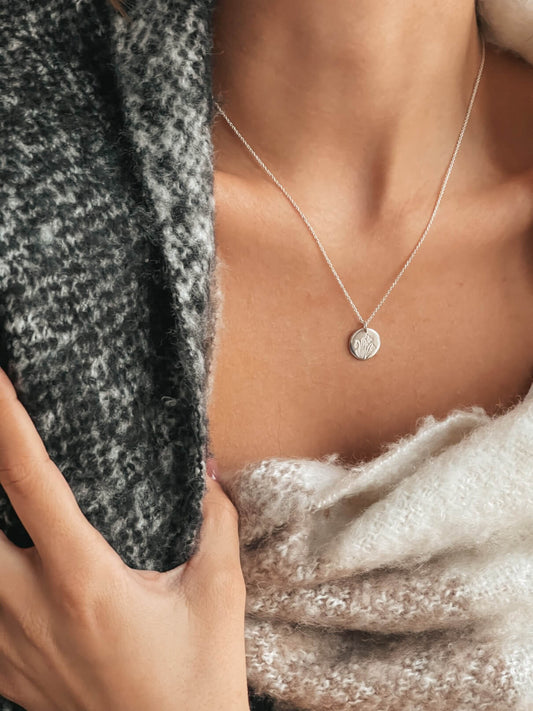 Collana in argento Birth Flower Silver - Gennaio Bucaneve - Indira